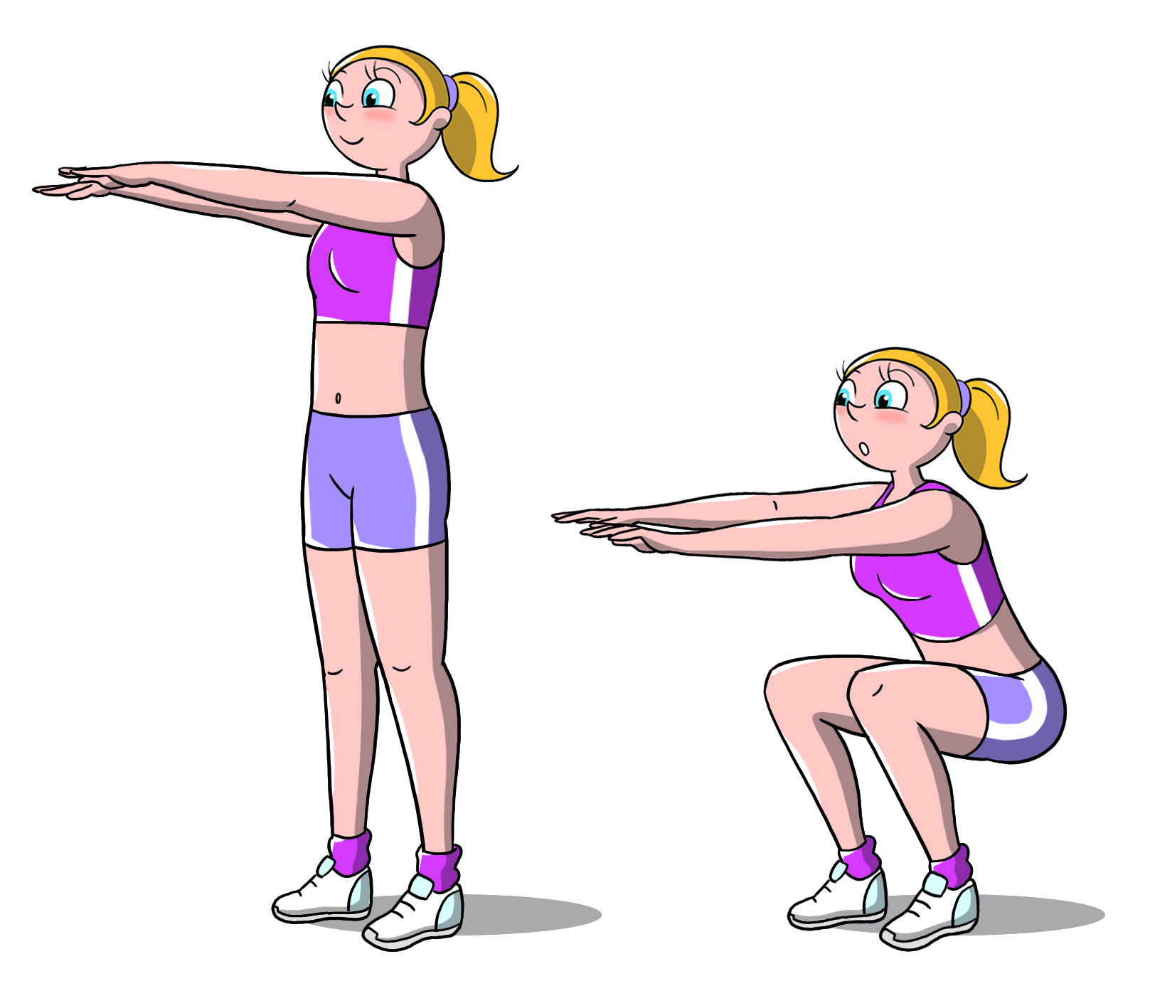 workout a casa: squat