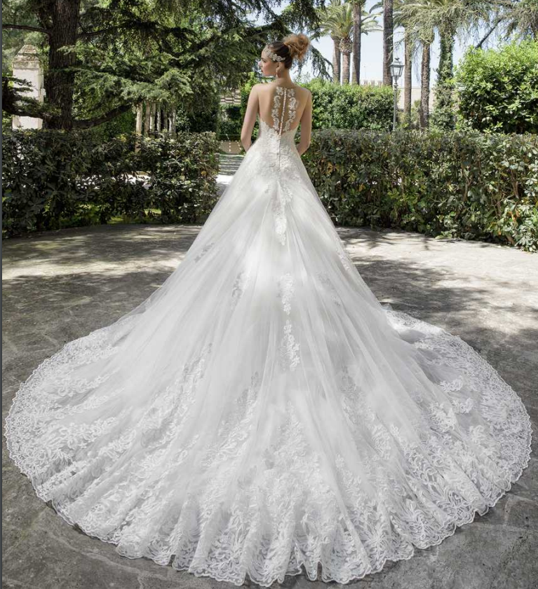 tendenza vestito da sposa 2017, vestito a sirena Dalin