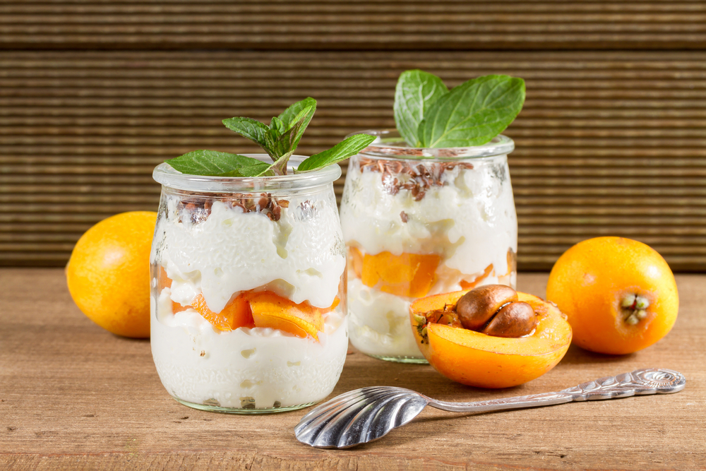 Ricetta dello yogurt di soia fatto in casa con le nespole
