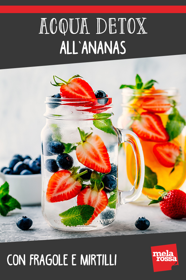 acqua detox ananas fragola