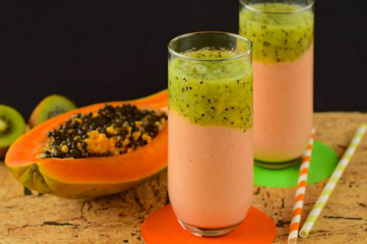 smoothie ai frutti tropicali e pompelmo 