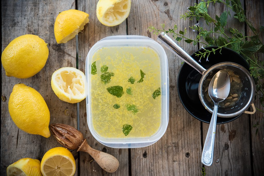 granita limone e menta