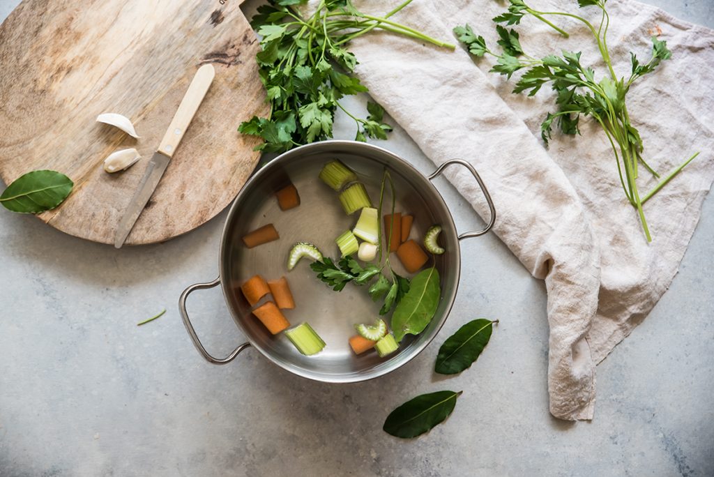 preparazione insalata di polpo