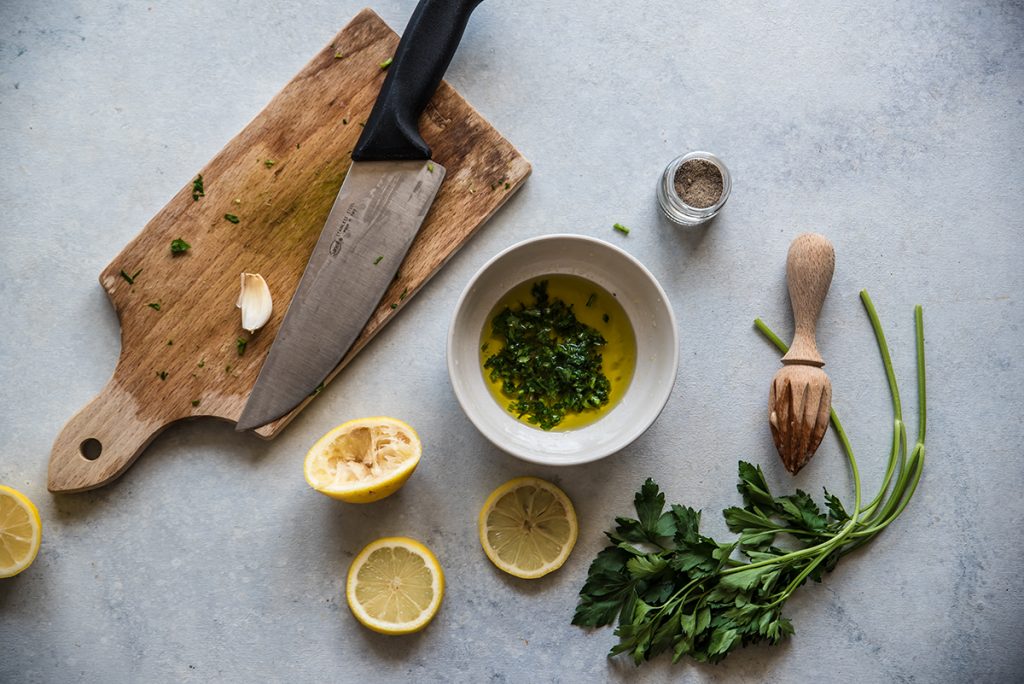 preparazione insalata di polpo