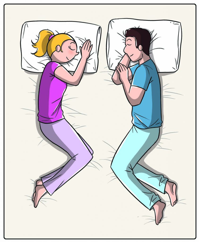 Dimmi come dormi con il tuo partner: faccia a faccia