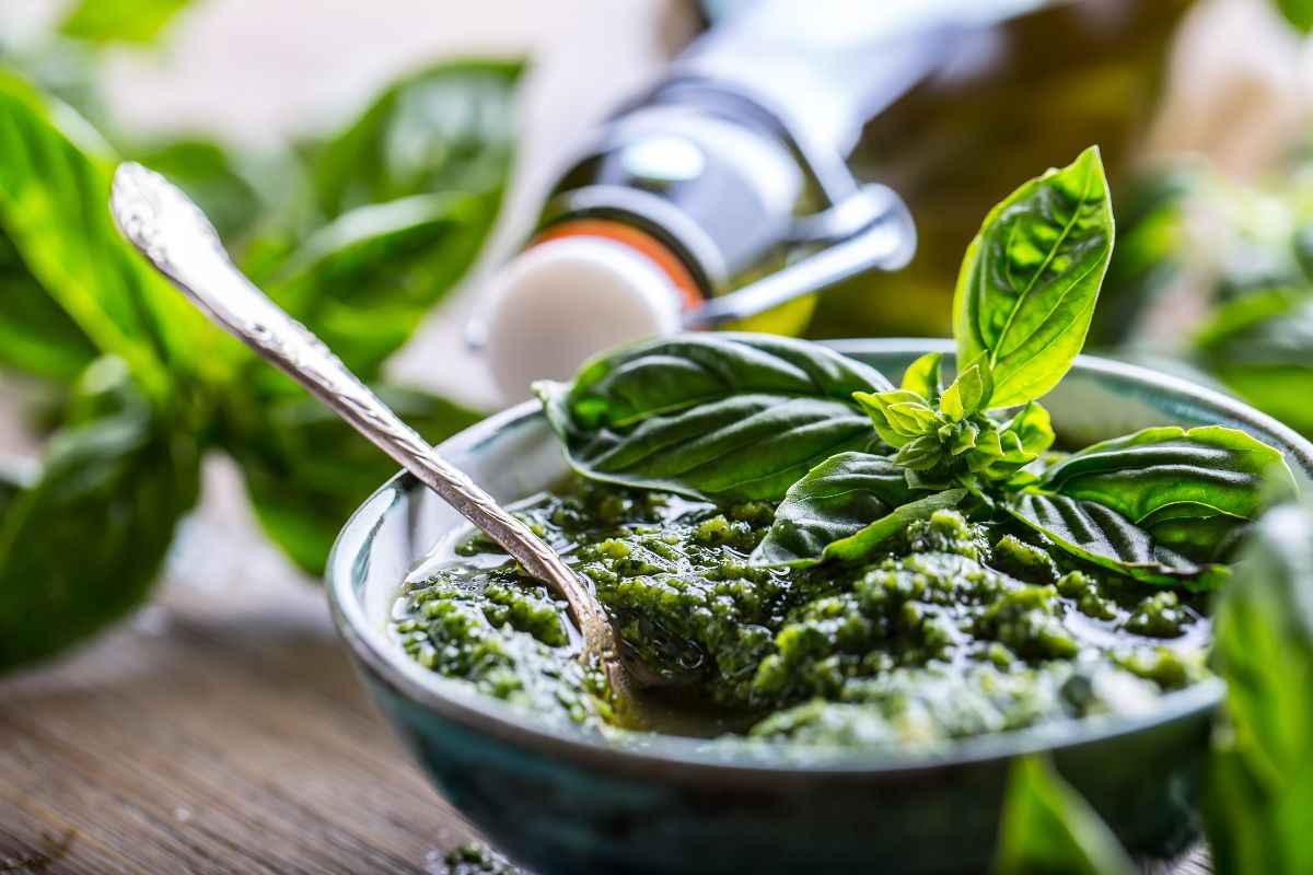 Pesto al basilico light