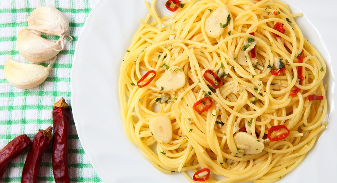 La ricetta della pasta aglio, olio e peperoncino