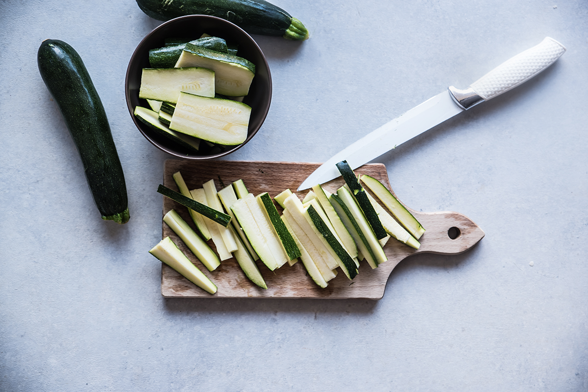 zucchine sott'olio fase 1