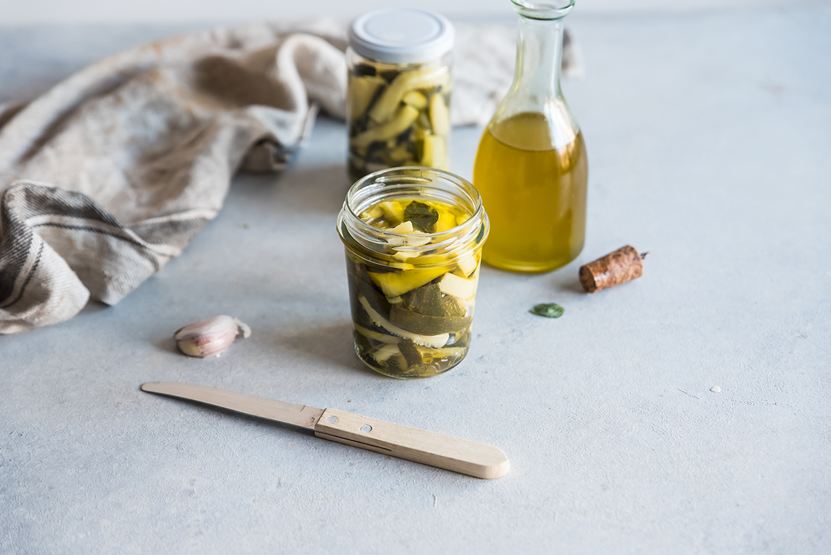 zucchine sott'olio fase 7