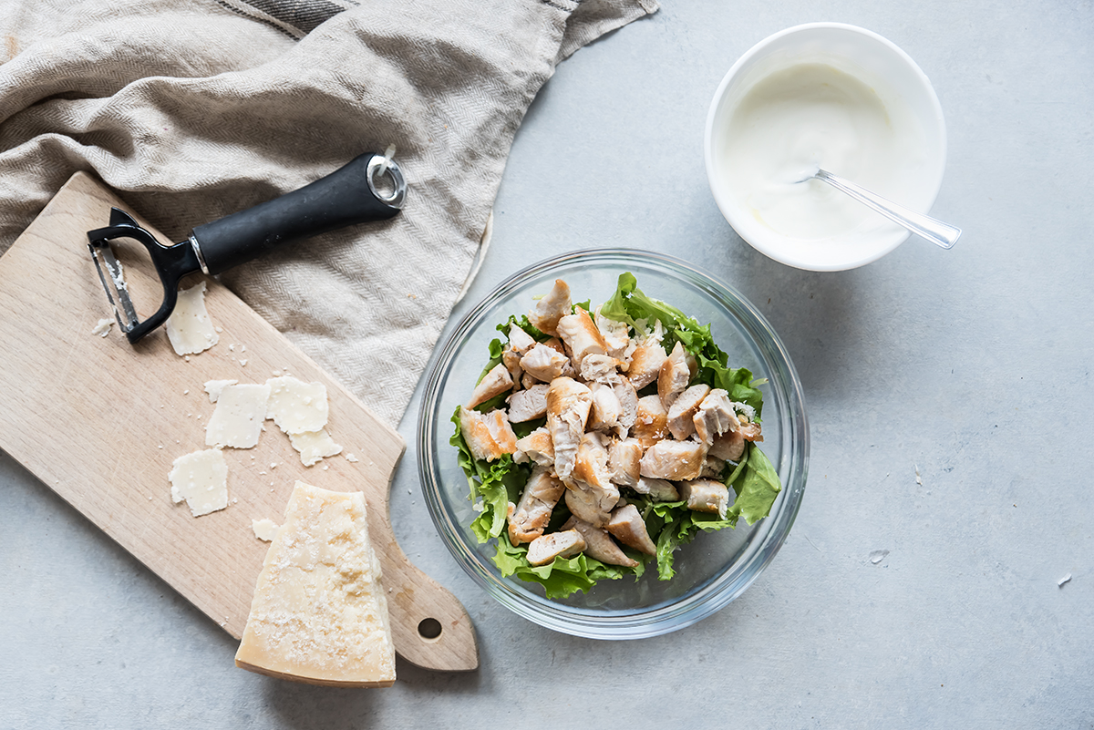 caesar salad di pollo leggera