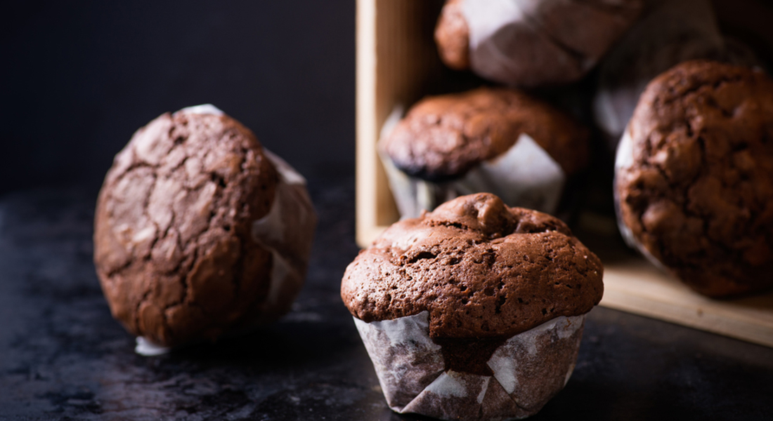 Muffin light al cioccolato e nocciole