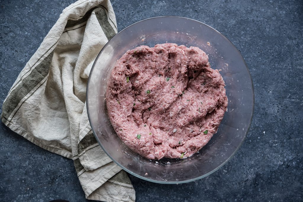 preparazione polpettone carne
