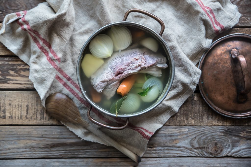 ricetta insalata di bollito con verdure