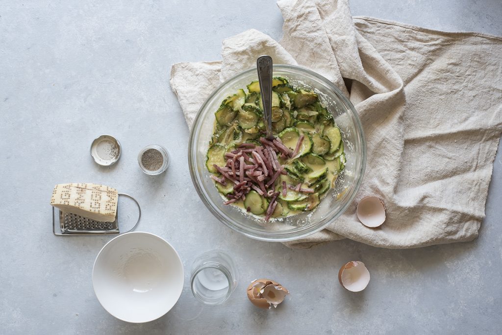 quiche lorraine uova zucchine speck