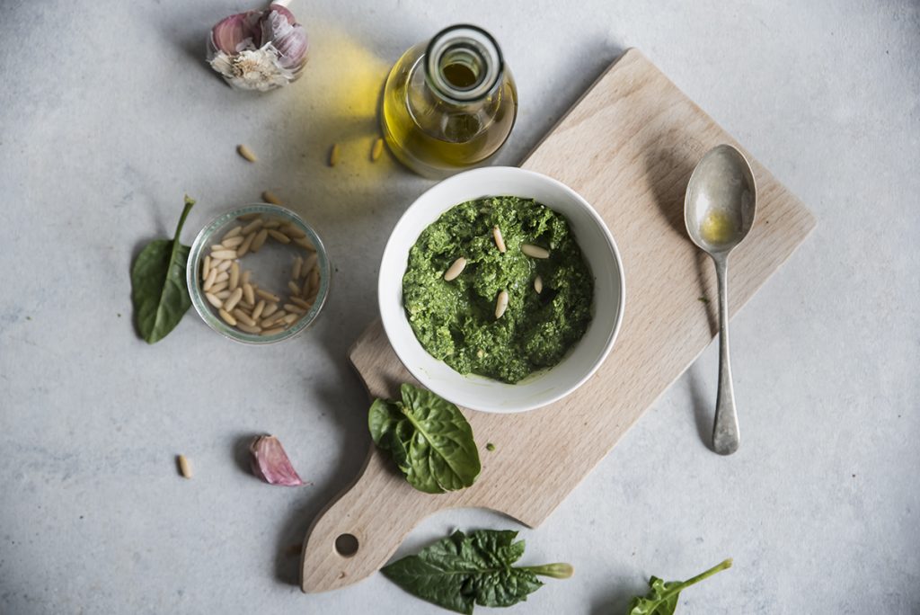 hamburger di polenta pesto