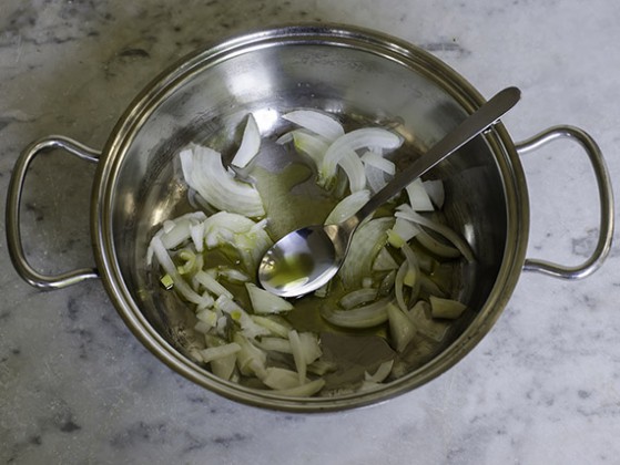 polpette di tacchino dorare cipolla