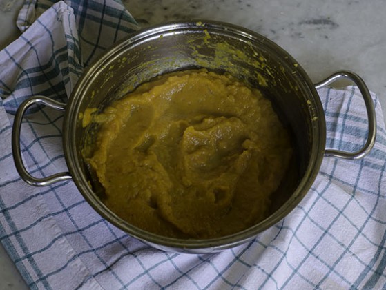 polpette di tacchino zucca frullata