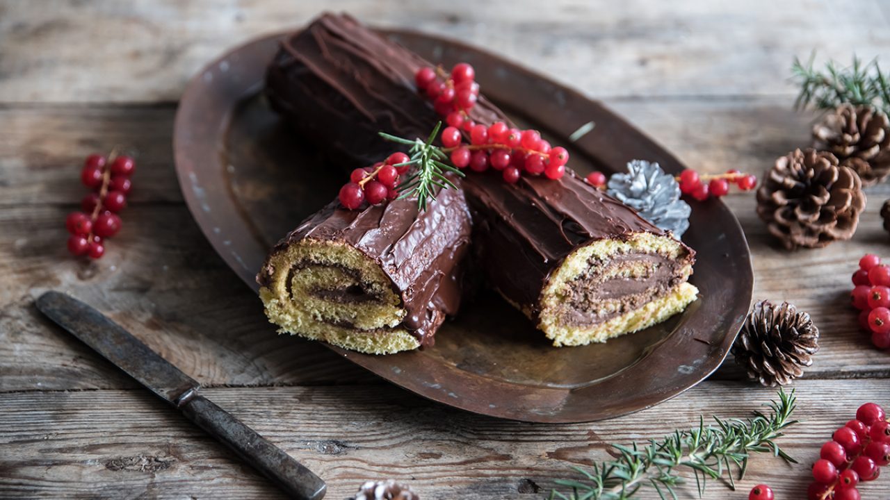 Ganache Per Tronchetto Di Natale.Tronchetto Di Natale Senza Burro E Panna Ricette Light Melarossa