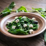 insalata spinaci con feta