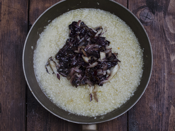 risotto al radicchio cinque