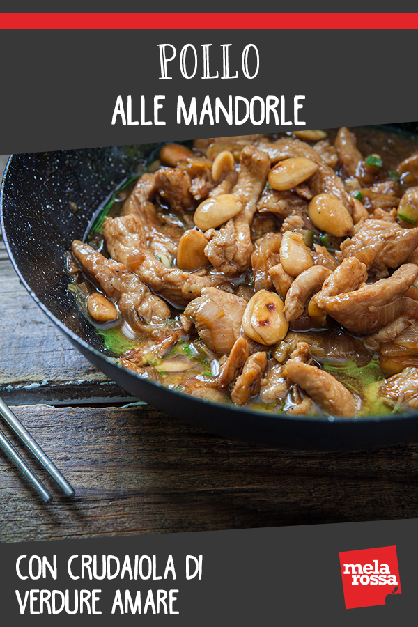 Pollo alle mandorle con verdure