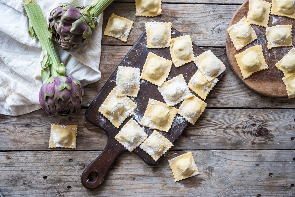 ravioli ai carciofi come condirli