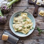 ravioli di ricotta e carciofi