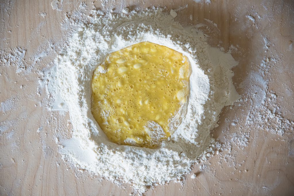 ricetta ravioli di ricotta e carciofi uova sbattute