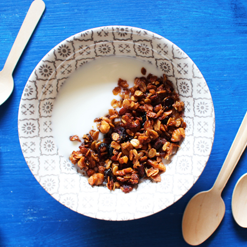 La ricetta light della granola di fiocchi di avena