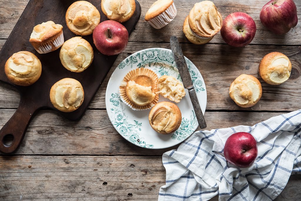 muffin alle mele senza yogurt