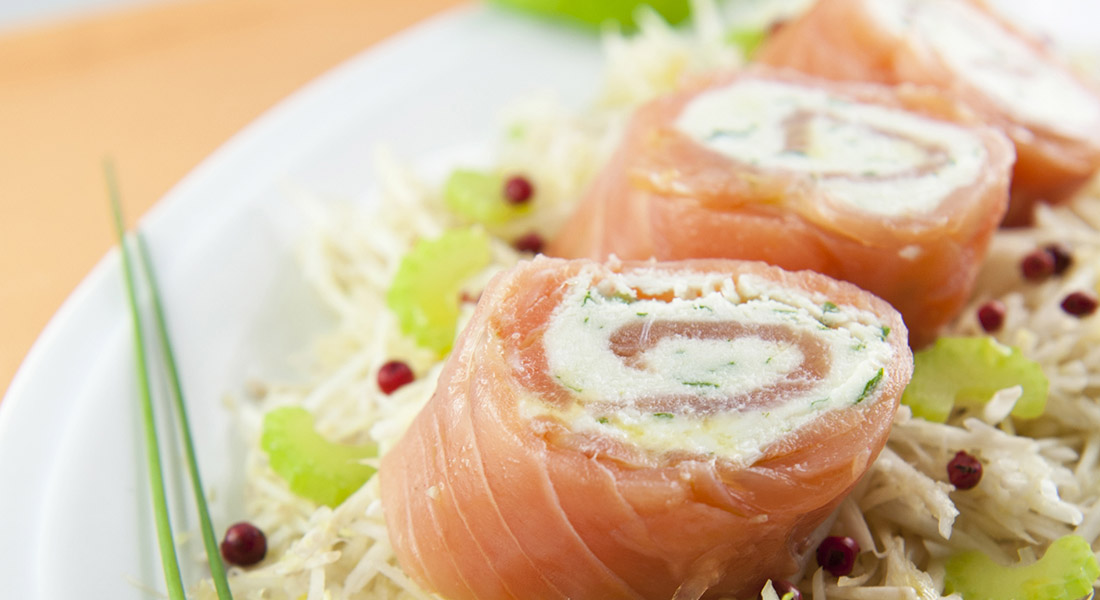 rotolini di salmone