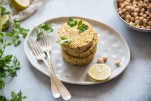 Burger di ceci e tofu, un secondo vegetariano