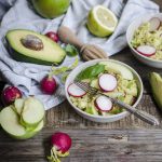 insalata di miglio con mela verde avocado