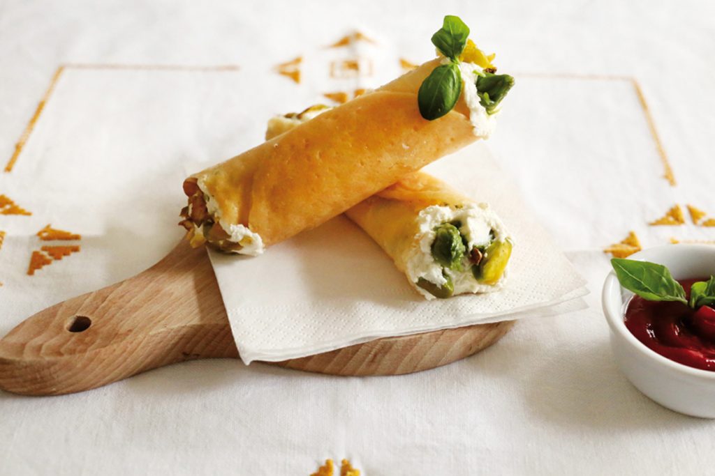 Ricette con asparagi - Cannoli asparagi e ricotta