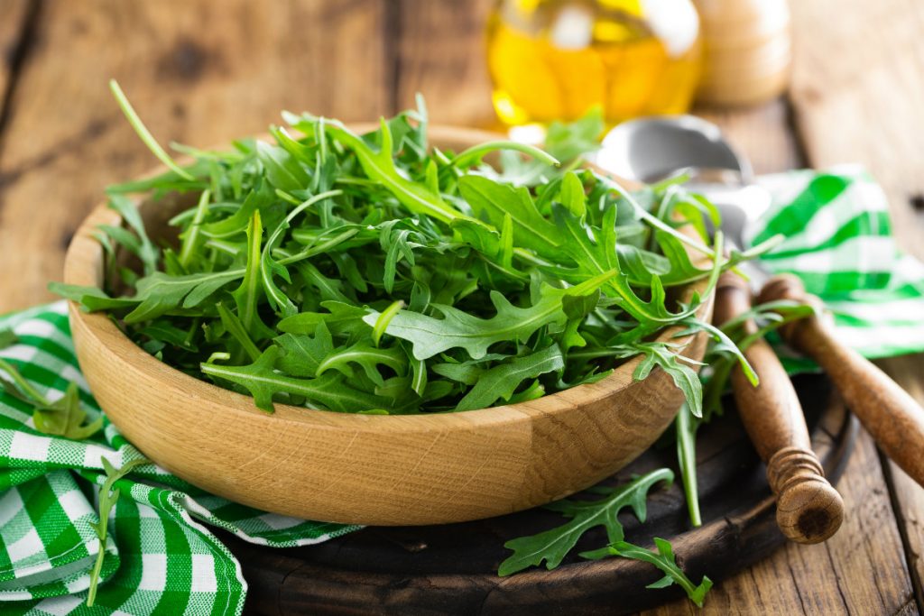 tipi di insalata, rucola