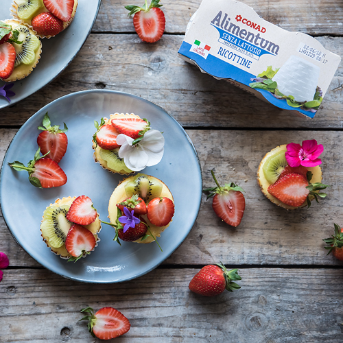 Mini Cheesecake di ricotta e frutta