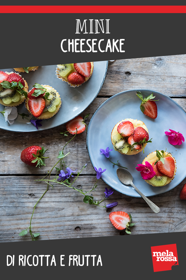 Mini cheesecake ricotta frutta ricetta