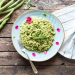risotto con crema di fave