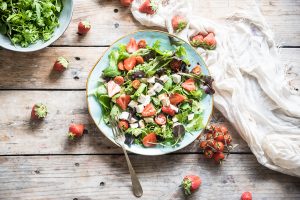 Insalata di fragole e feta