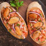 ricetta crostini con cozze