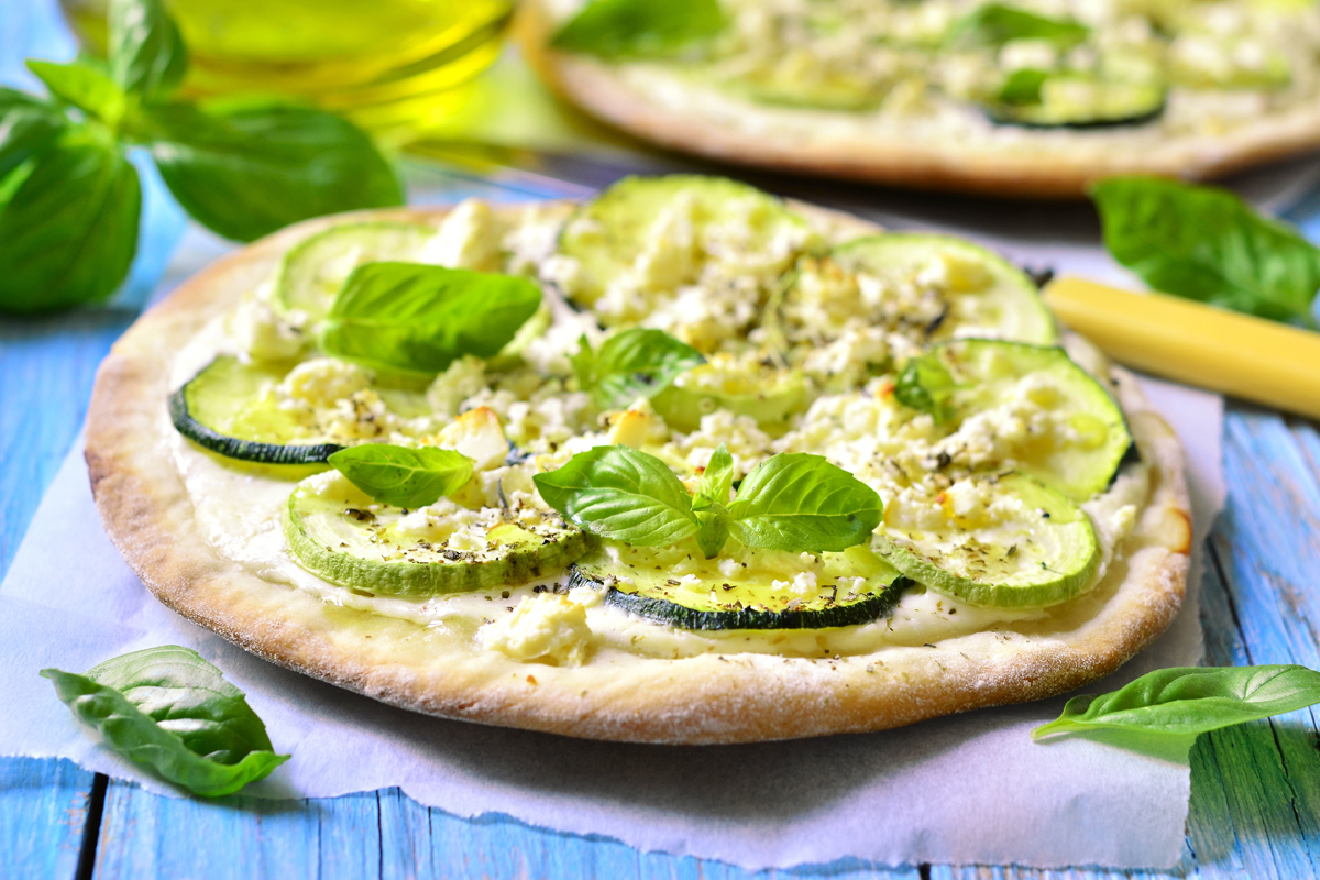 pizza con zucchine