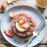 Tartare di tonno e fragole