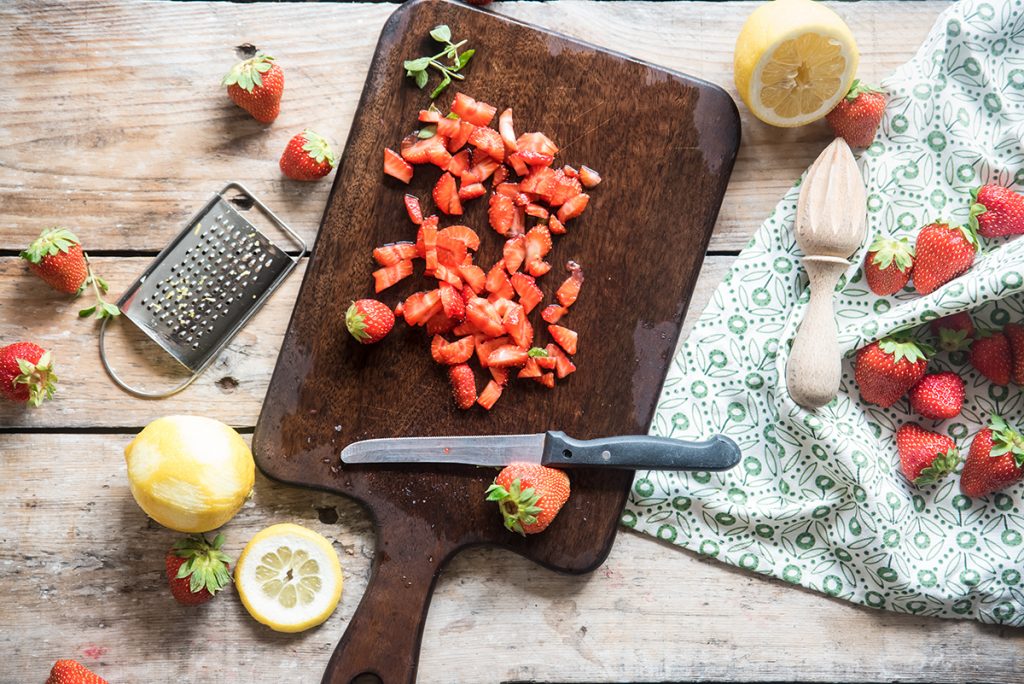 Tartare di tonno e fragole