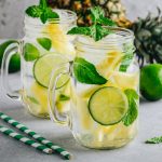 Acqua detox ananas e lime, un'acqua detox per dimagrire