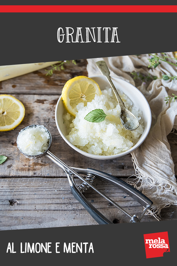 granita al limone e menta
