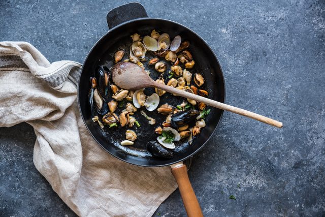 insalata di mare preparazione mista