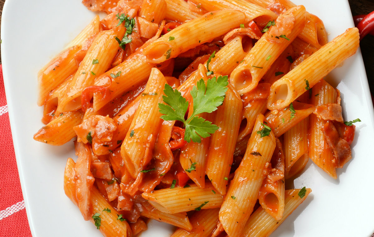pasta con peperoni