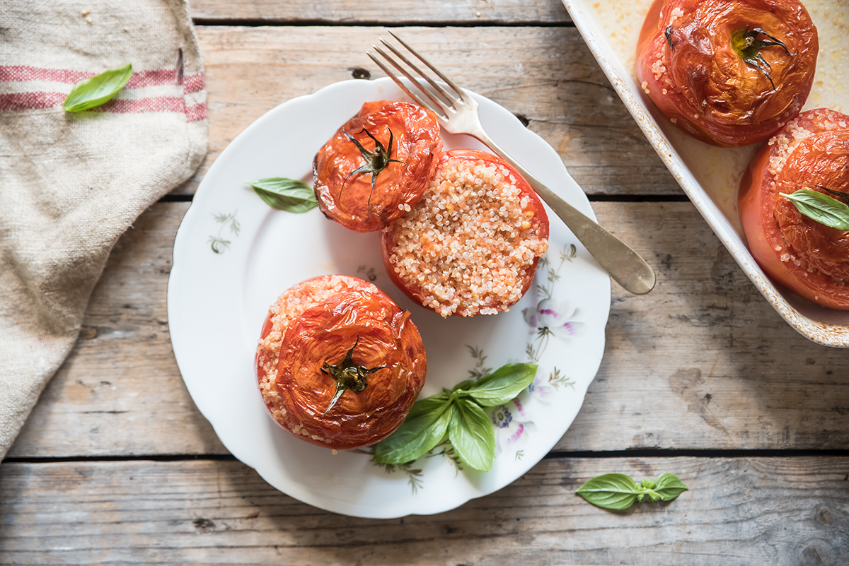 I pomodori ripieni di quinoa