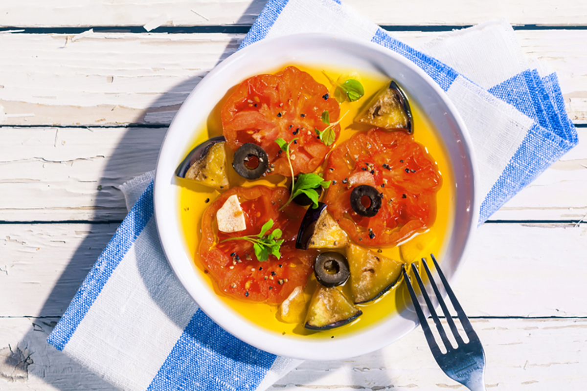 ricette con melanzane insalata melanzane pomodori