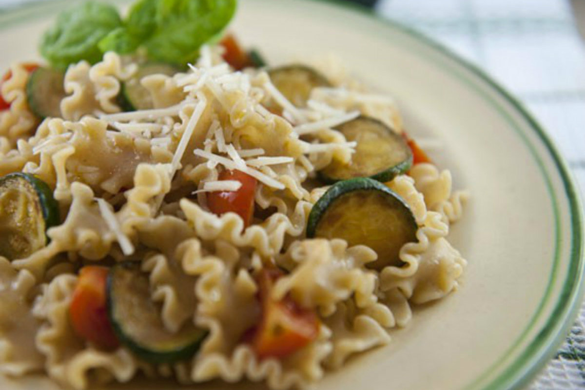 pasta integrale con le zucchine